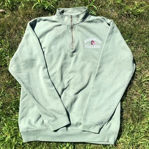 Sage green quarter zip